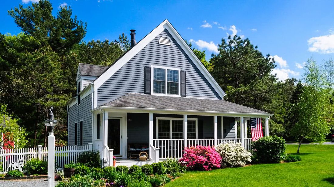 Street view of a house after boosting curb appeal