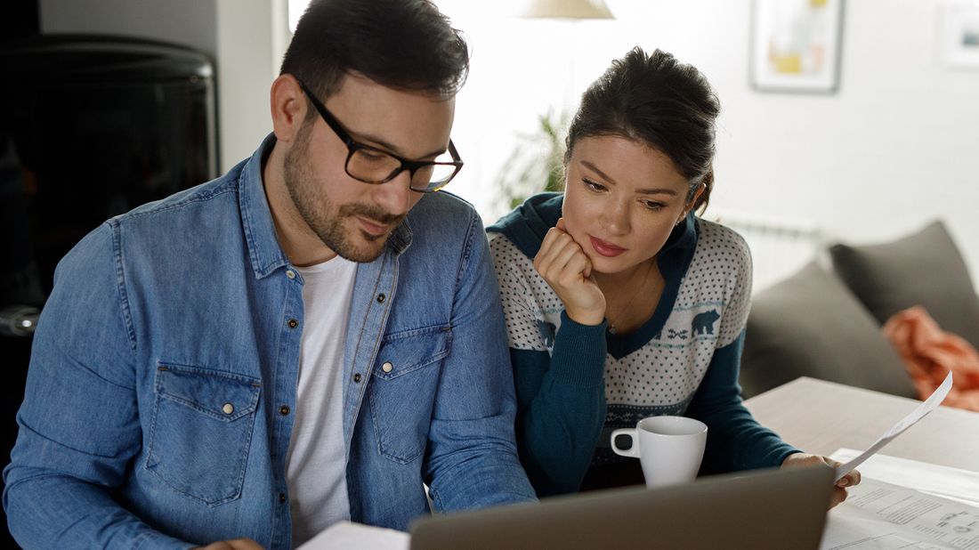 couple going over finances