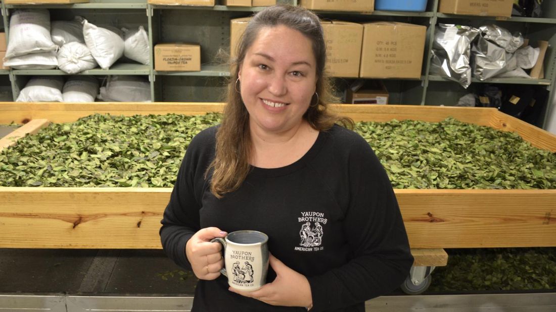 Yaupon Tea co-owner and COO Shelly Steele at Yaupon Brothers American Tea Company