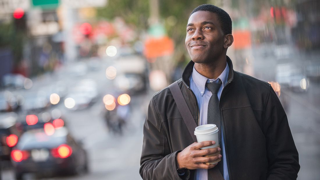 man contemplating a career change