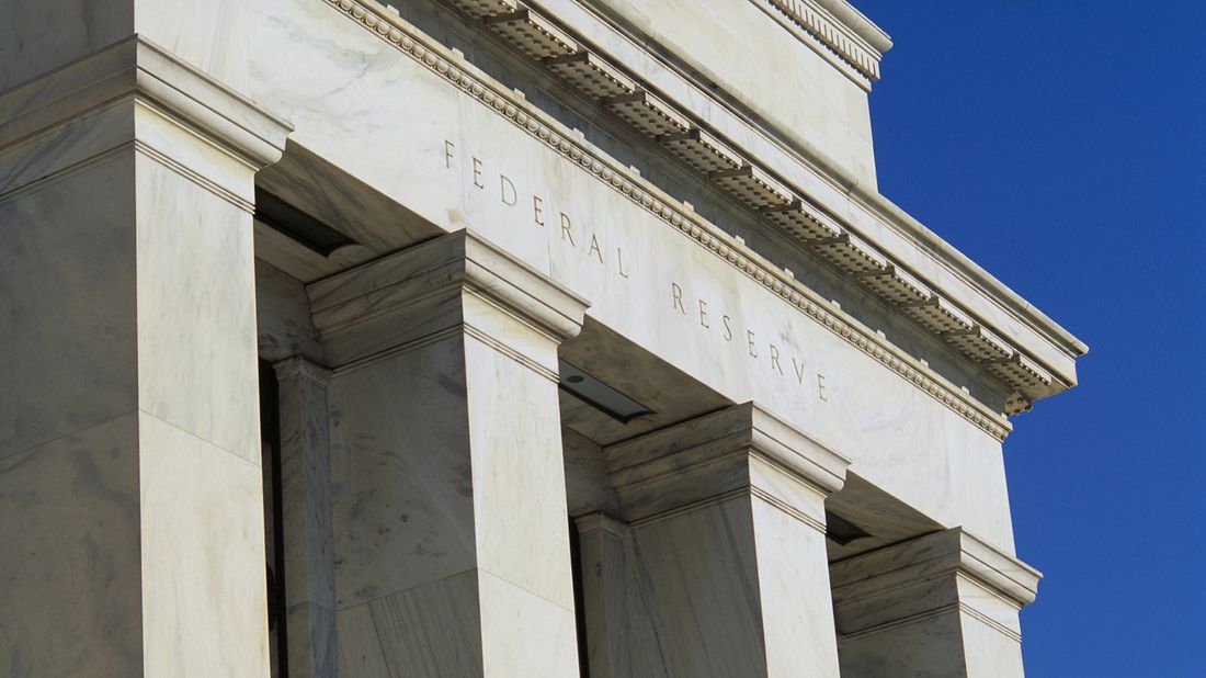 Columns of the Federal Reserve building