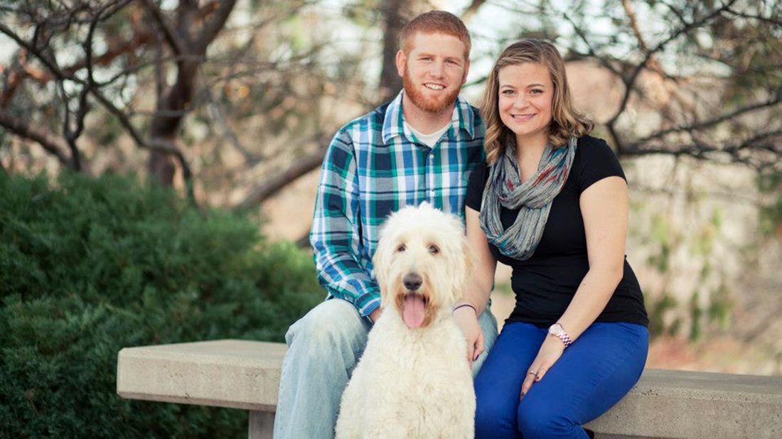 Erin Heger with her Husband.