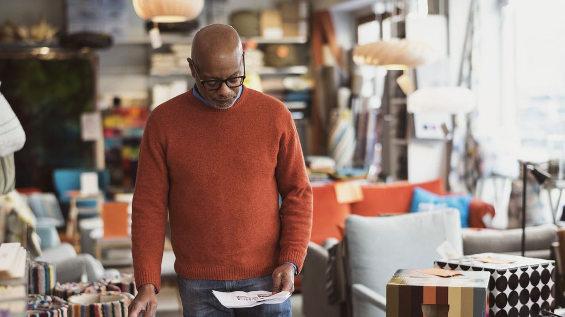 Small business owner figuring out how to pay local sales taxes