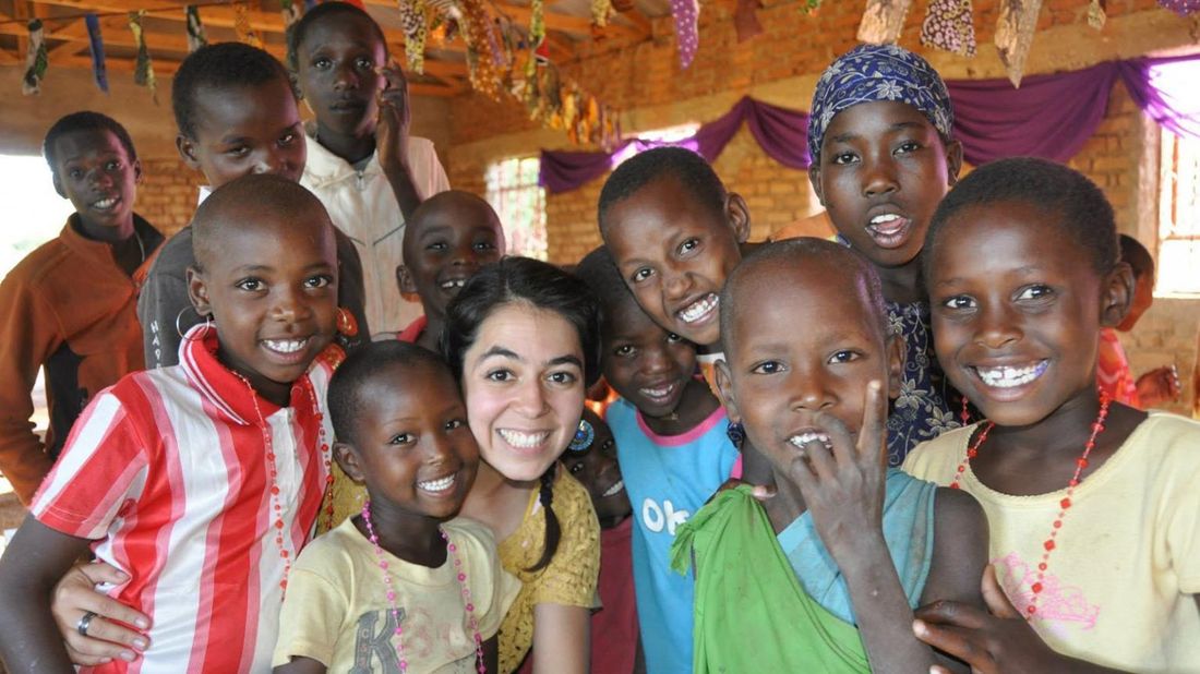 Cindy Arocho on a mission trip in Mozambique, Africa.