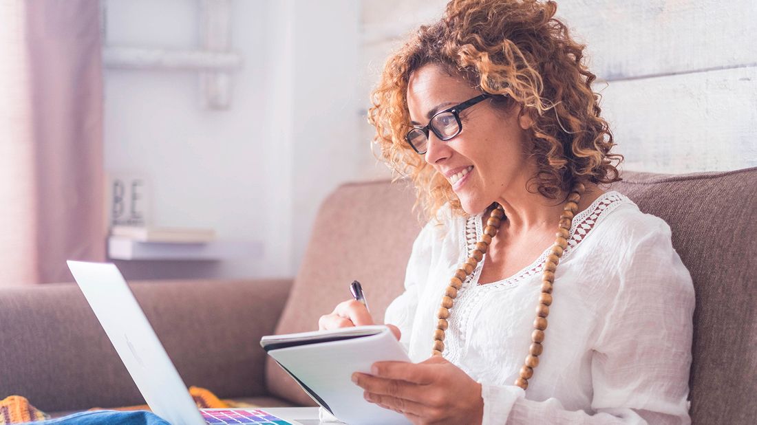 woman calculating how to catch up on retirement