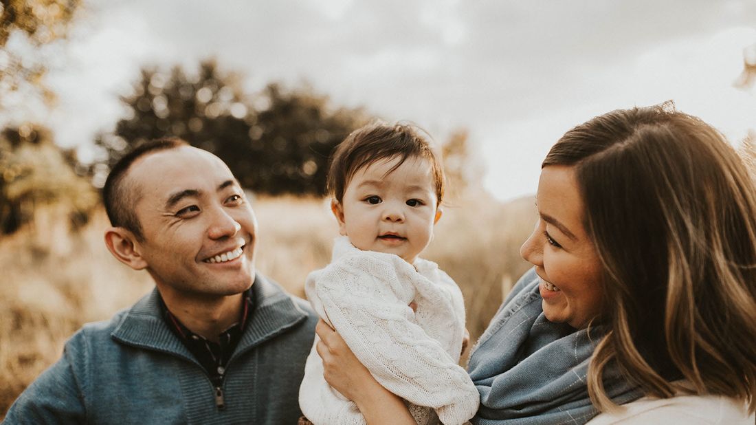 Northwestern Mutual advisor Hao Feng with his wife and son