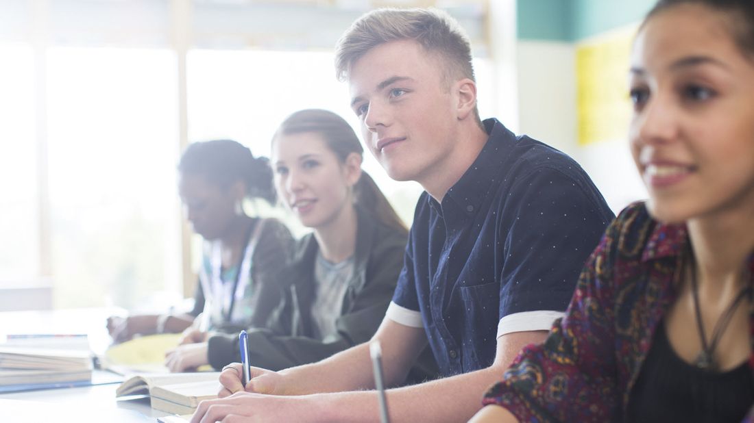 Students in a personal finance class