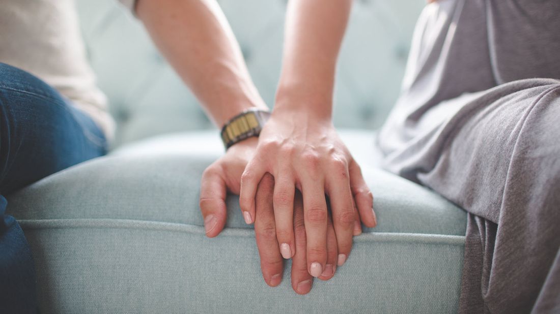 Husband and wife learning about financial planning after going through a health scare.