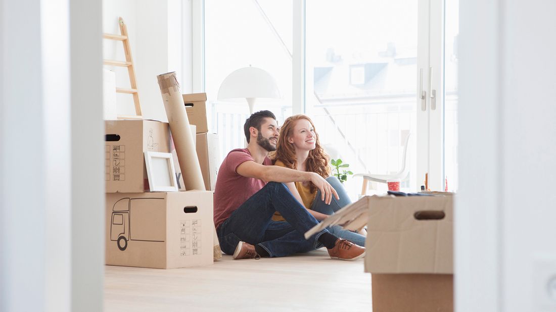 couple moving into new home