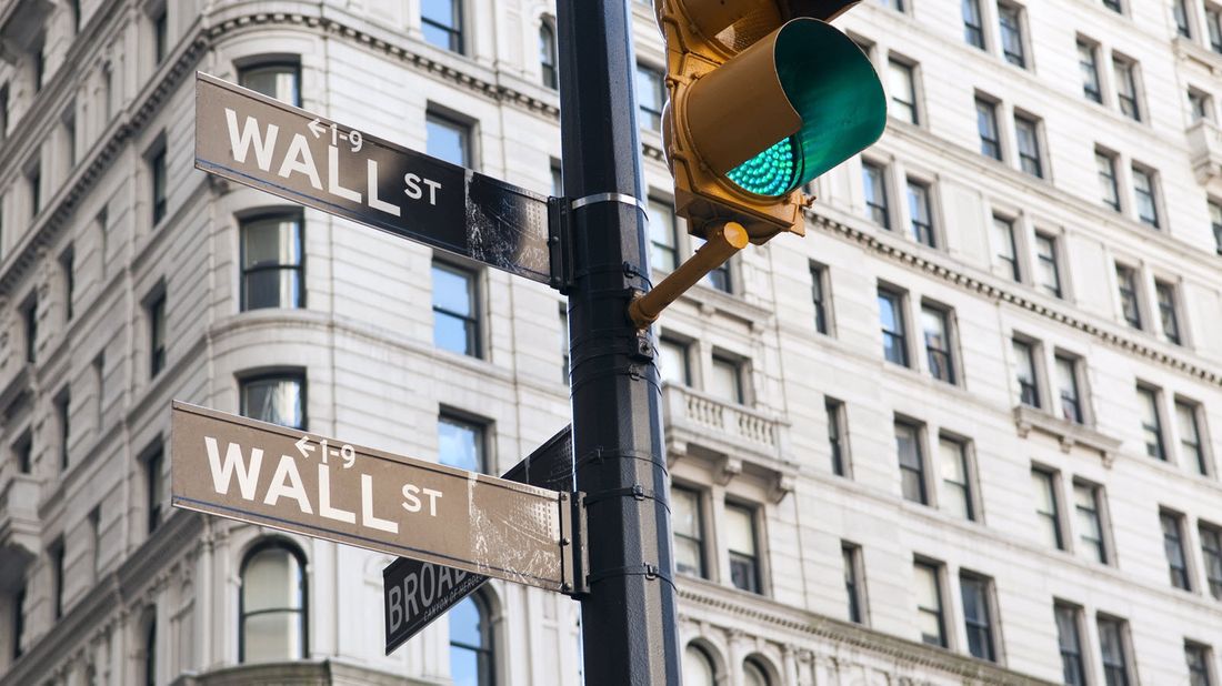 Wall Street sign.