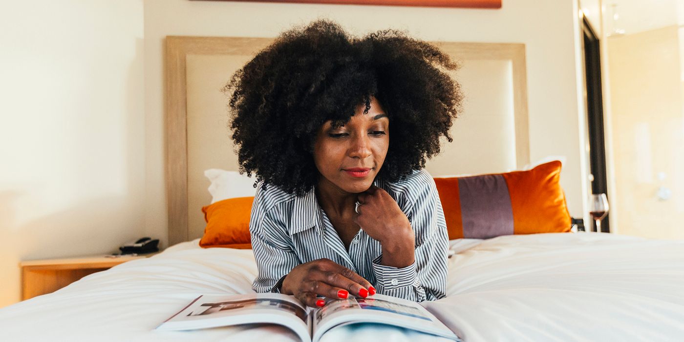 Mom in hotel fighting pandemic burnout.