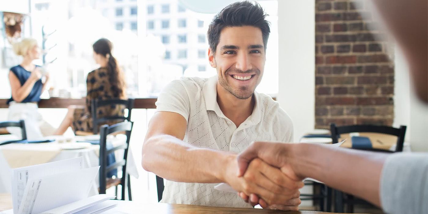 Man meeting with his financial advisor for the first time