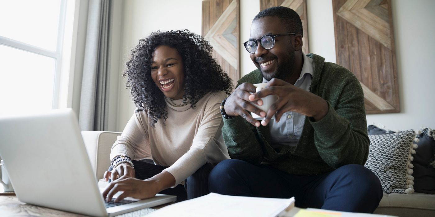 couple working on their finances