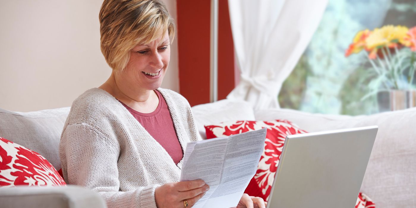 woman reviewing taxes on inheritance