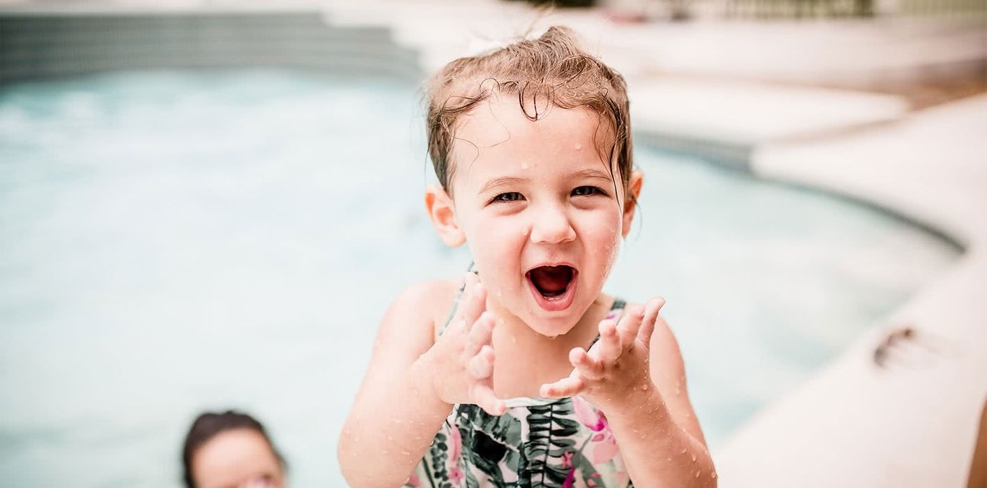 How much does it cost to raise a child girl playing in the pool