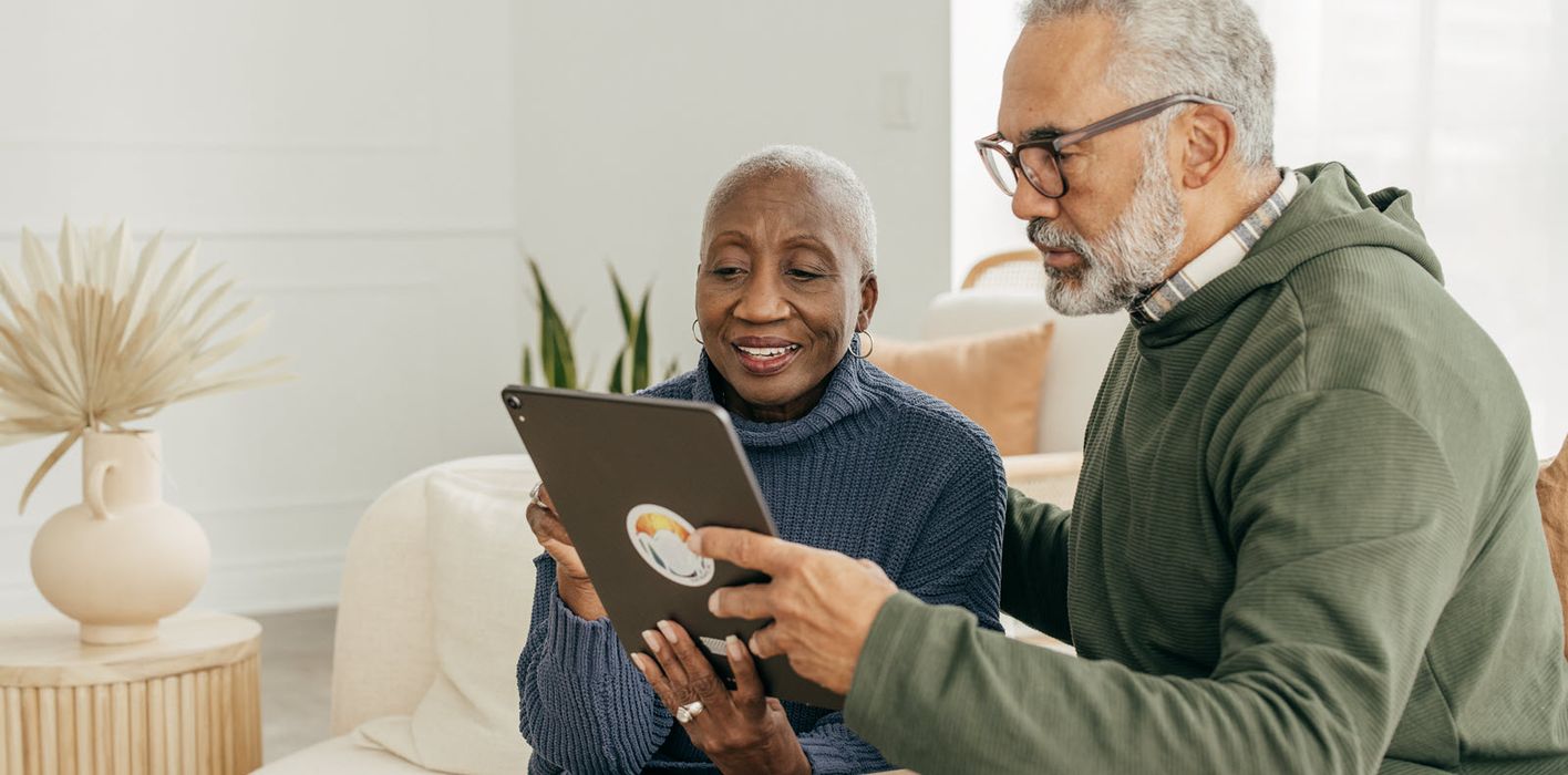 Couple planning for their modern retirement.