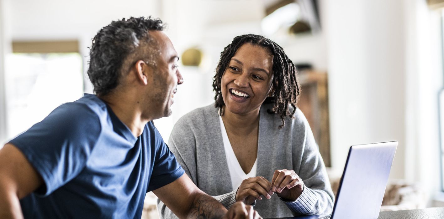 Couple discussing investing risks