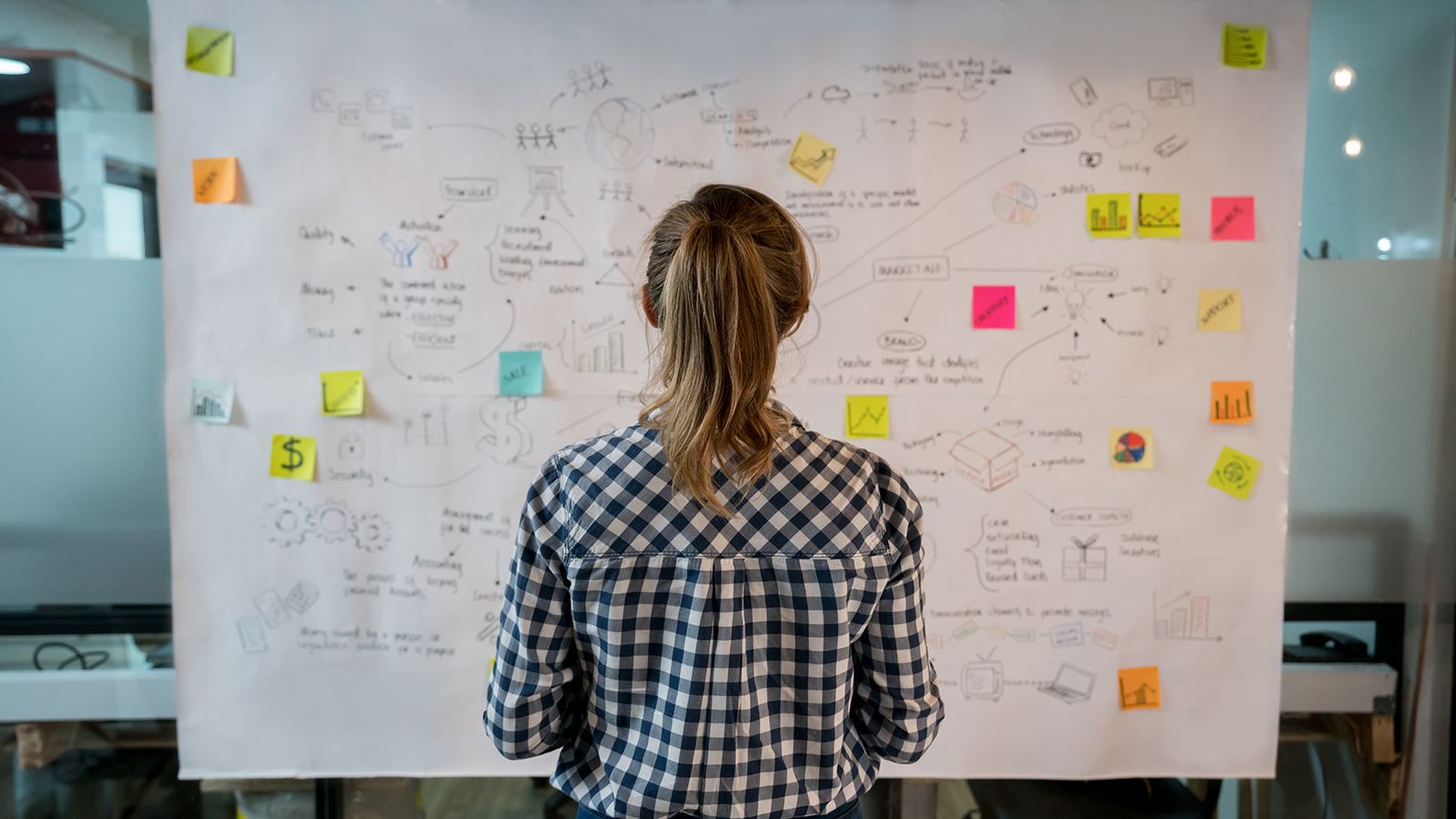 woman strategizing passion project