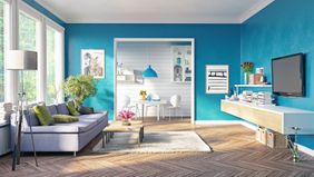 Is it better to rent or buy blue home interior