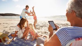 What is an annuity family having fun at the beach