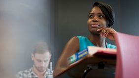 College student attending a Prestigious University