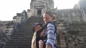 Woman and baby in Bangkok fulfilling an entrepreneurial dream