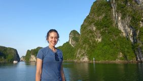 Woman traveling after she left the workforce for a year