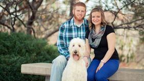 Erin Heger with her Husband.