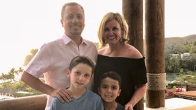 Tom Canale with his family.