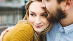 Young couple thinking about starting a baby savings fund