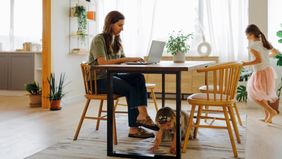 woman paying taxes late