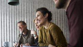 woman at work learning about her vesting period