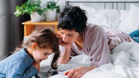 Mother and daughter enjoy quality time together