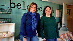 Beloved Bath owners Pat Miller (left) and Pam Kattouf (right). 