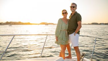 A couple enjoying the benefits of their financial plan, together.