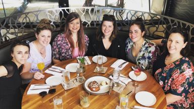 Moms on a mom retreat