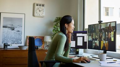 woman considering financial factors before accepting remote job