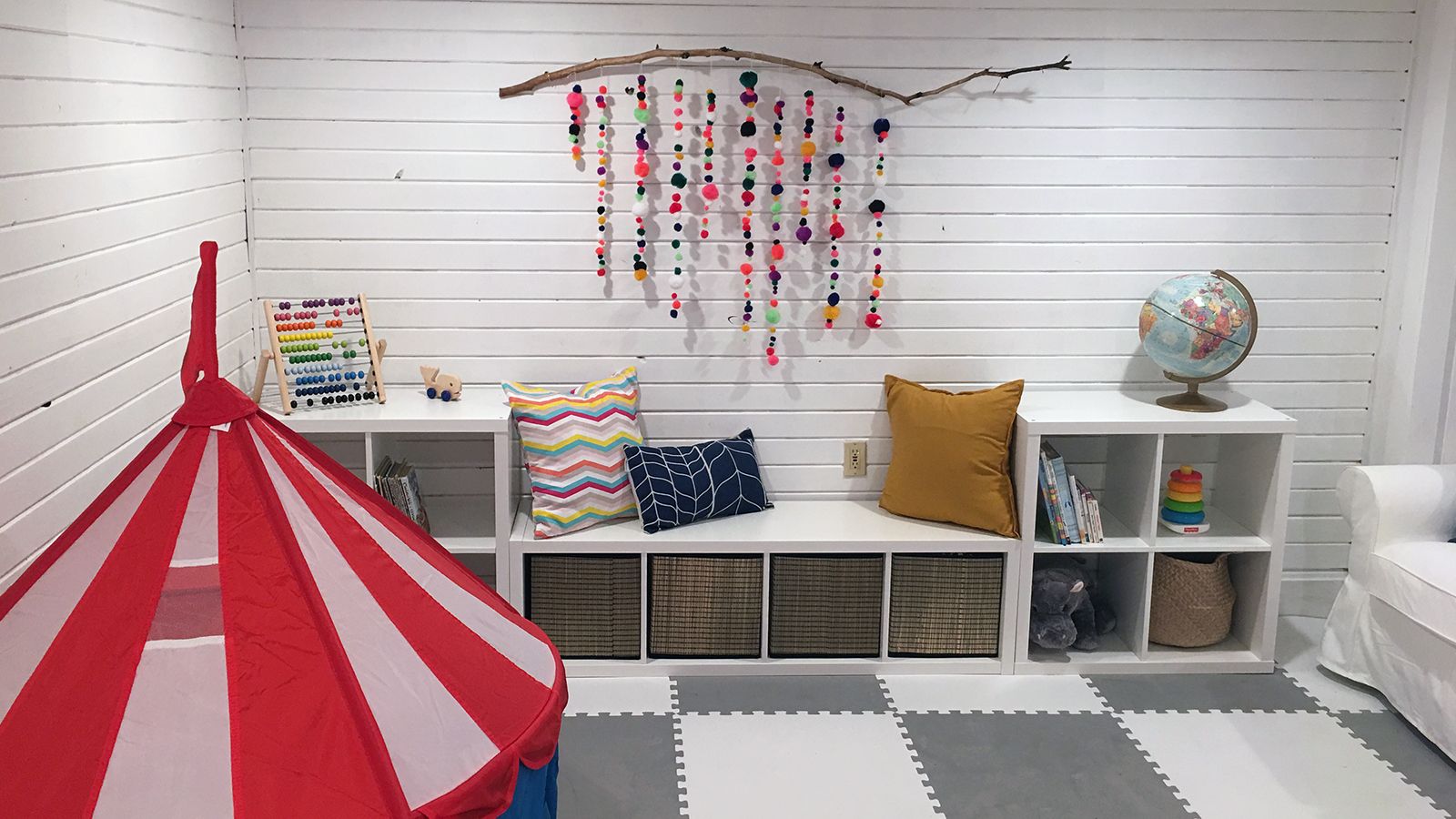 renovated kids' playroom