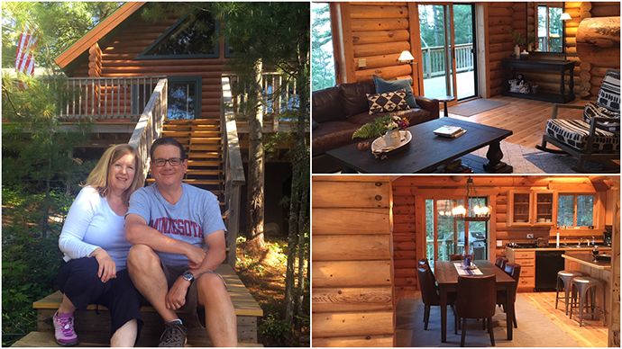 Pat and Geri Ann Steider at their cabin