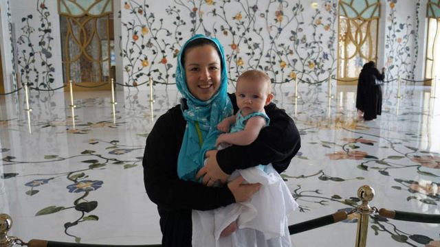 mother and baby in duabi