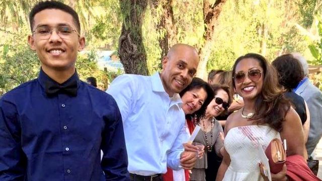 Roberta Fitzgerald and family at a wedding together.