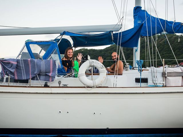 The Weisenthals on their sailboat