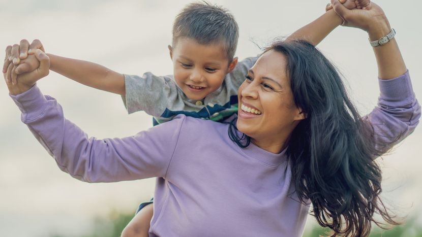 Mother feeling confident about her family’s financial future thanks to the advice of her Northwestern Mutual financial advisor.