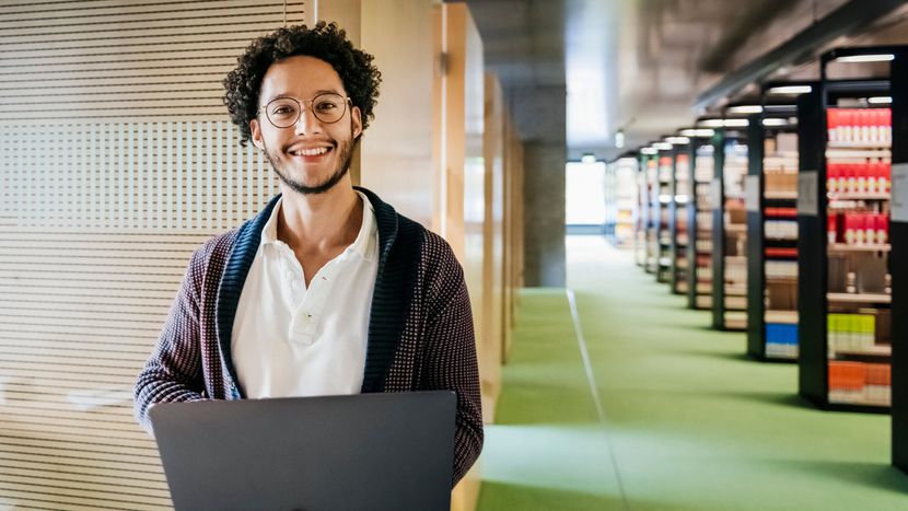 Man working in an office