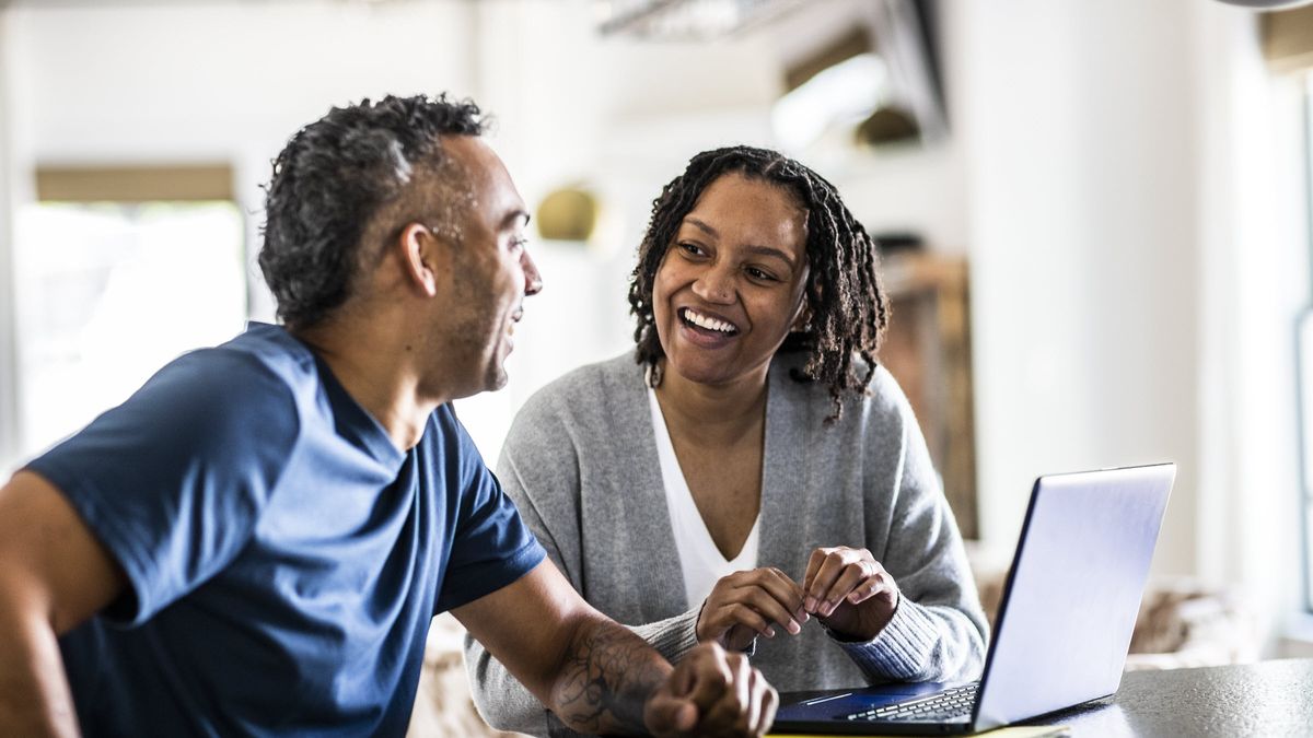 Couple discussing investing risks