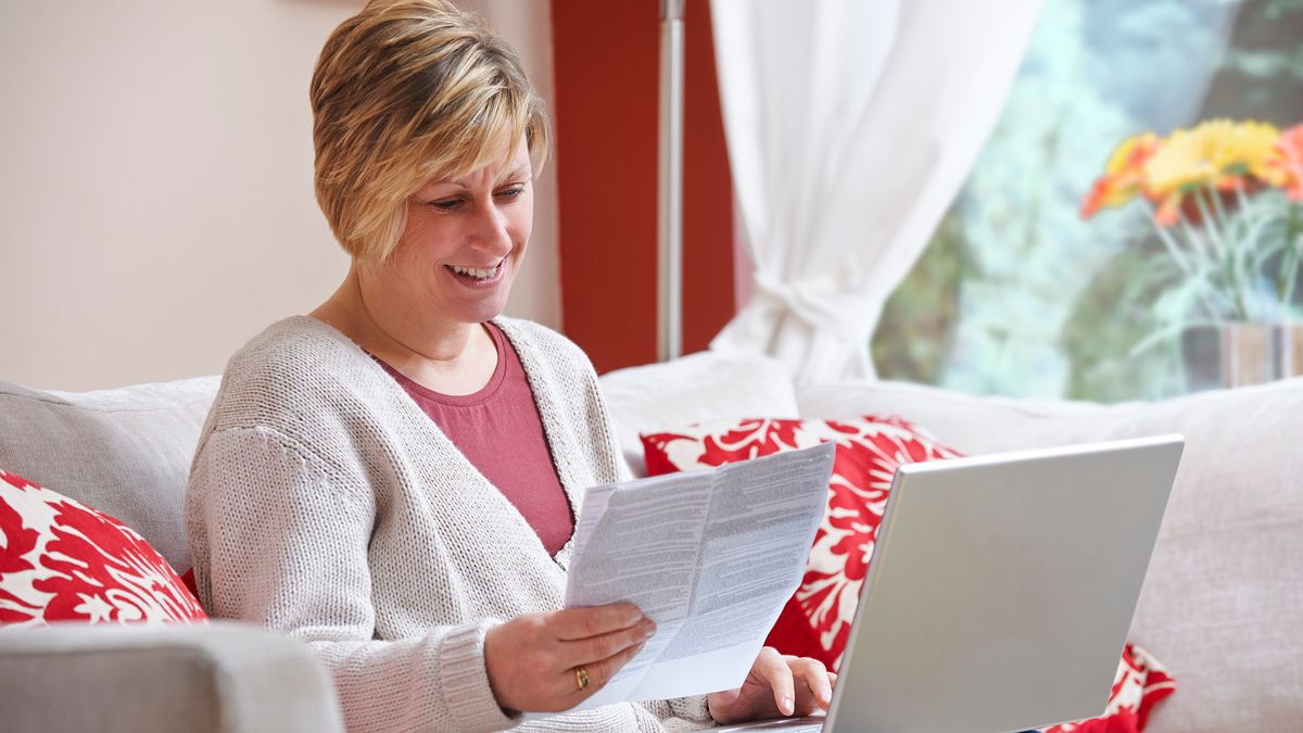 woman reviewing taxes on inheritance