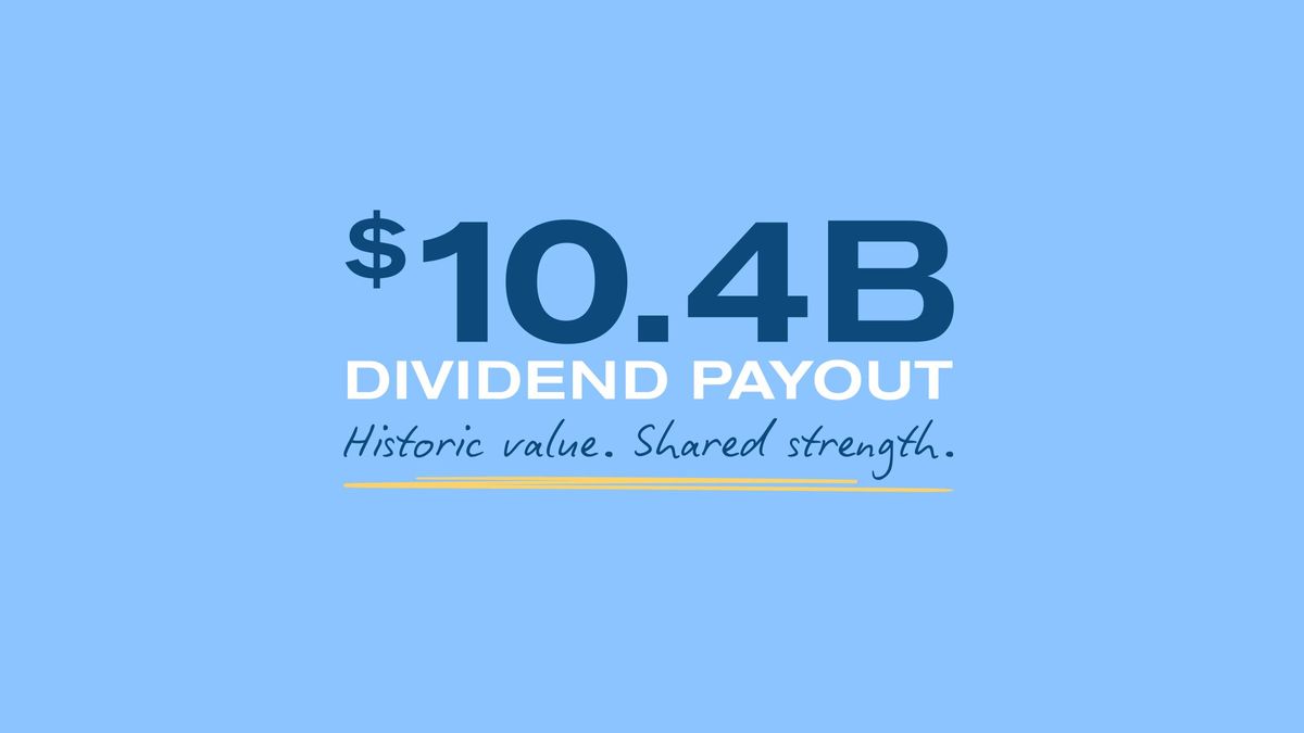 $10.4B dividend payout