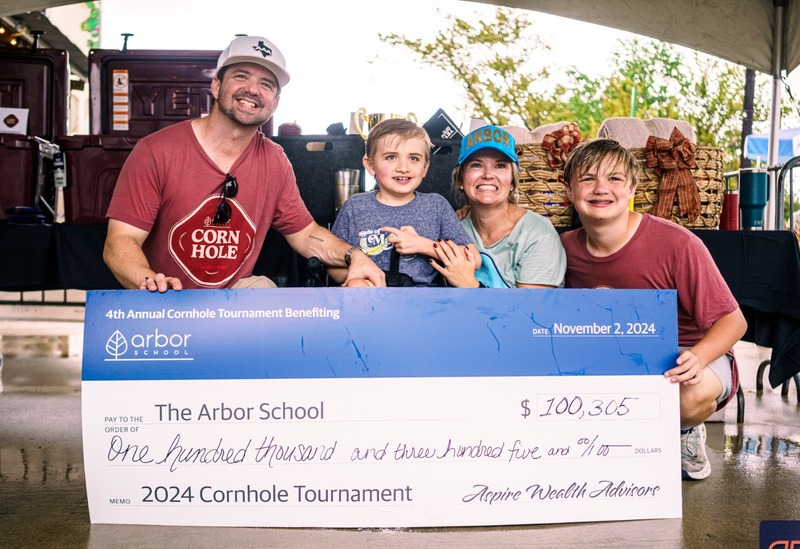 Arbor School Cornhole Tournament Check
