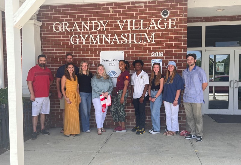 The Virginia Beach Office working with the Boys and Girls club 