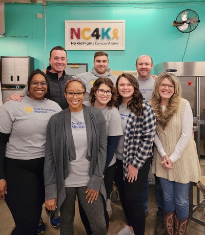 Our NC4K Volunteer Crew for Northwestern Mutual's Day of Giving 